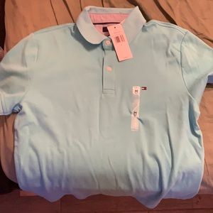 Tommy Hilfiger light blue short sleeve polo